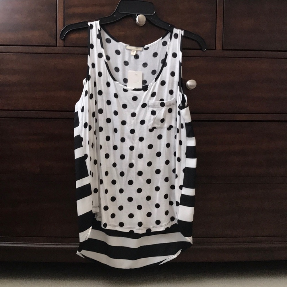 NWT Pleione mixed print tank top - small